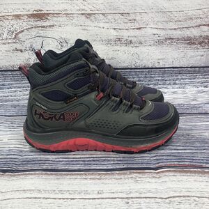 Hoka One One Tor Tech Mid Waterproof Gray Purple Hiking Boots, Women’s Size 7
